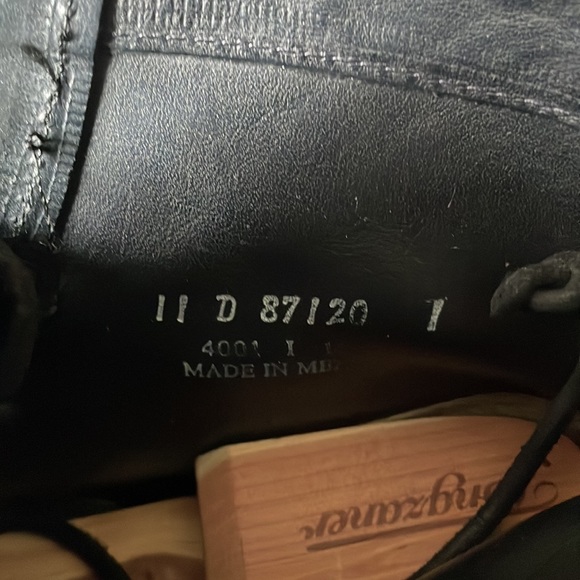 Like New Men’s Frye Wallace Lace-Up Boots, Black Waxed Suede Leather, Size 11D - Picture 7 of 8